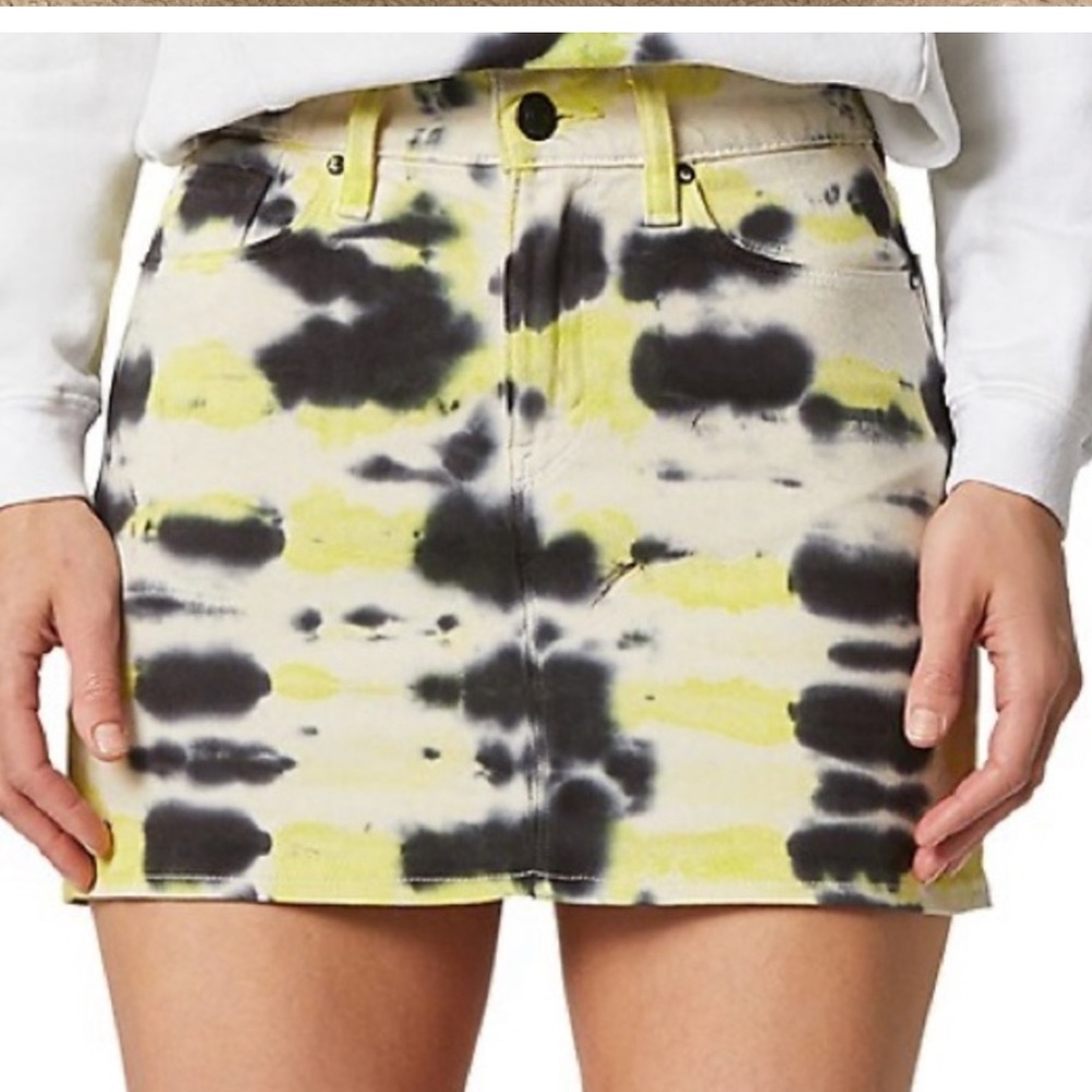 COPY - COPY - Hudson Tie Dye Denim mini skirt New without Tags size 24